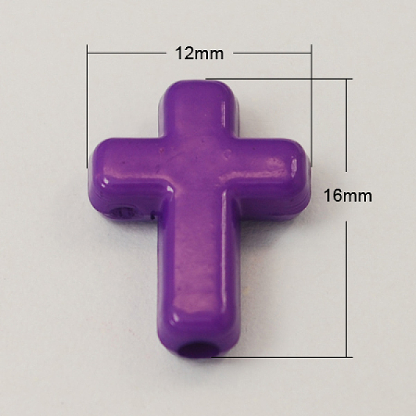 Opaque Acrylic Beads - image