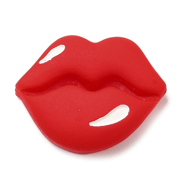 

PandaHall Make Up Theme Opaque Resin Cabochons, Lip, 19x24x6mm Resin Lip