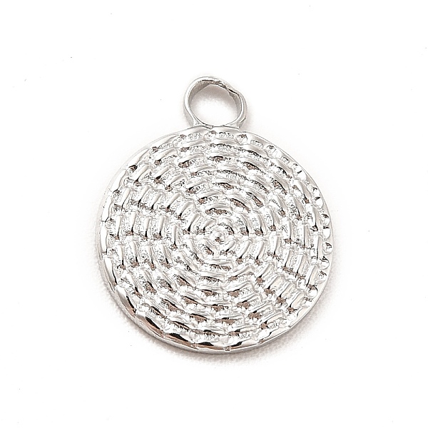 

PandaHall 304 Stainless Steel Charms, Flat Round Charms, Stainless Steel Color, 13x10.5x1mm, Hole: 2mm 304 Stainless Steel Flat Round