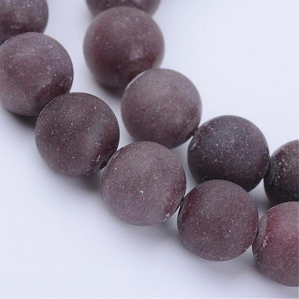 

PandaHall Natural Purple Aventurine Beads Strands, Round, Frosted, 10~10.5mm, Hole: 1.2mm, about 37~40pcs/strand, 14.9~15.1 inch(38~38.5cm)...