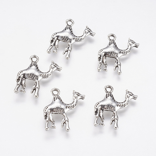 

PandaHall Alloy Pendants, Camel, Antique Silver, 22x20x4mm, Hole: 2mm Alloy Other Animal