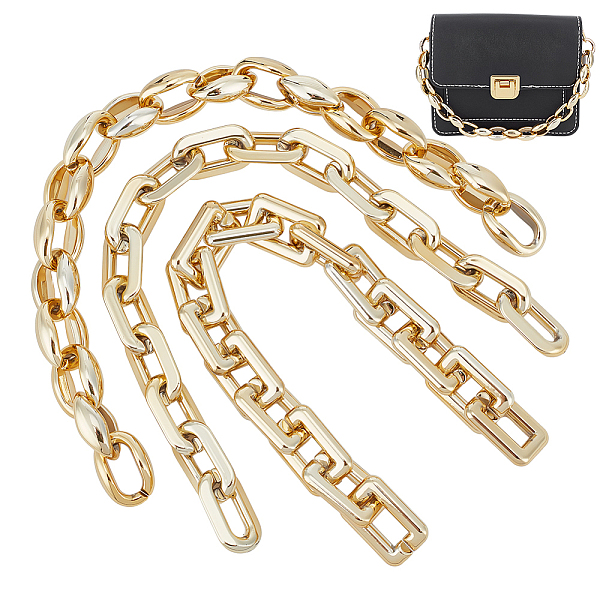 

PandaHall WADORN 3Pcs 3 Style Acrylic Cable Chain Bag Strap, for Bag Replacement Accessories, Mixed Shapes, 29.7~34.2cm, 1pc/style Acrylic...