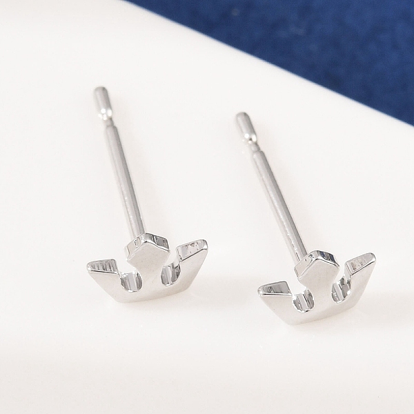 Brass Stud Earrings… - image