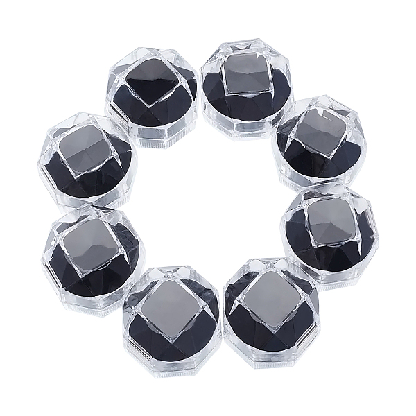 

PandaHall CHGCRAFT 40Pcs Black Clear Plastic Ring Boxes Crystal Earrings Jewelry Storage Boxes Display Organizer Case with Foam Insert for...