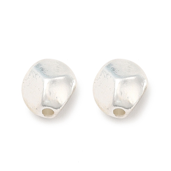 

PandaHall Long-Lasting Plated Alloy Beads, Cadmium Free & Nickel Free & Lead Free, Polygon, Silver, 7x6x6mm, Hole: 1.2mm Alloy Polygon