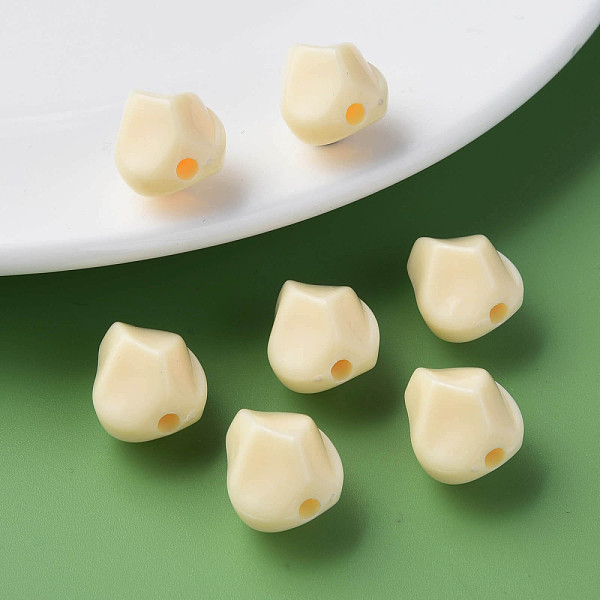 

PandaHall Opaque Acrylic Beads, Nuggets, PeachPuff, 16.5x15x13.5mm, Hole: 2.5mm, about 340pcs/500g Acrylic Nuggets Brown
