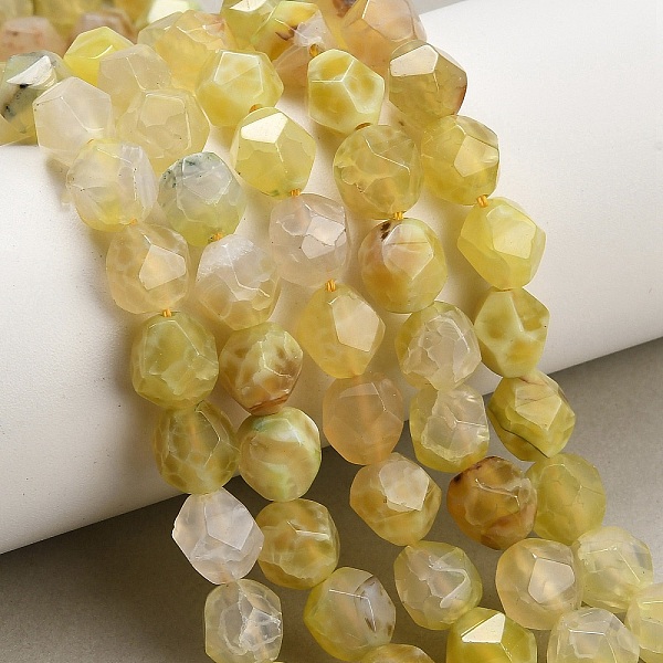 Brins de perles d'agate naturelle (teintes et chauffées)
