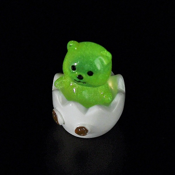

PandaHall Broken Shell Animal Luminous Resin Display Decorations, Glow in the Dark, for Car or Home Office Desktop Ornaments, Bear..., Orange