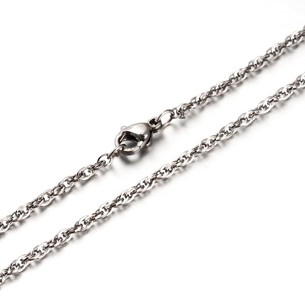 New 304 Edelstahl-Seilketten Halsketten