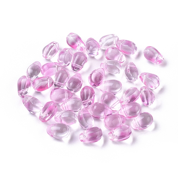 

PandaHall Transparent Glass Charms, Teardrop, Thistle, 9x6x6mm, Hole: 0.8mm Glass Teardrop Purple