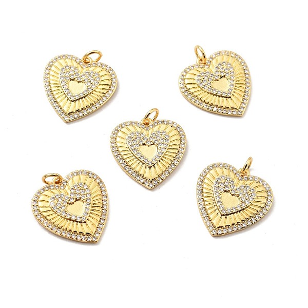 

PandaHall Brass Micro Pave Cubic Zirconia Pendants, with Jump Ring, Real 18K Gold Plated, Long-Lasting Plated, Lead Free & Cadmium Free &..., Clear