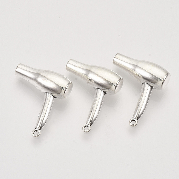 

PandaHall Tibetan Style Alloy Pendants, Cadmium Free & Lead Free, Hair Dryer, Antique Silver, 26.5x23.5x8.5mm, Hole: 1.2mm, about...