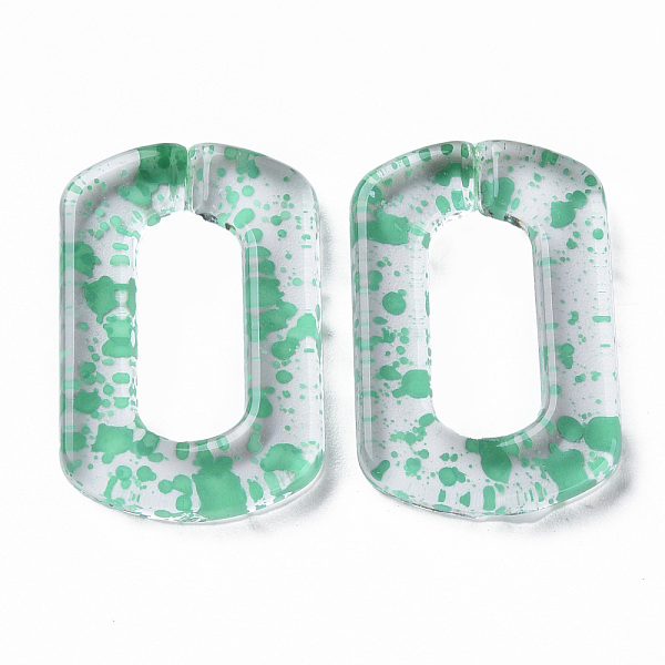 

PandaHall Transparent Acrylic Linking Rings, Quick Link Connectors, for Cable Chains Making, Twist Oval, Medium Sea Green, 30.5x20.5x4mm...
