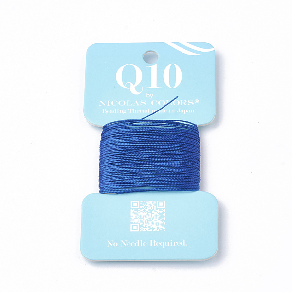 

PandaHall DIY Jewelry Findings, Nylon Thread, Blue, 0.1mm, about 6m/roll Nylon Blue
