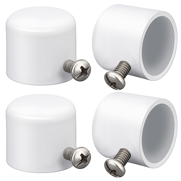 

PandaHall Iron Curtain Head, for Curtain Decoration, White, 21x32x26mm, Inner Diameter: 22.4mm Iron Column White
