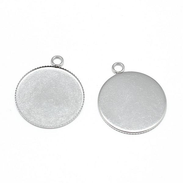 

PandaHall 304 Stainless Steel Pendant Cabochon Settings, Serrated Edge Bezel Cups, Flat Round, Stainless Steel Color, Tray: 25mm...