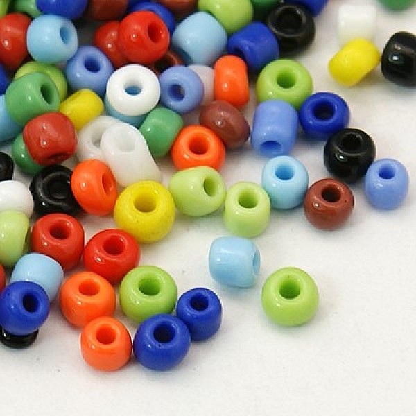 

PandaHall (Repacking Service Available) Glass Seed Beads, Opaque Colours Seed, Small Craft Beads for DIY Jewelry Making, Round, Mixed Color..., Multicolor