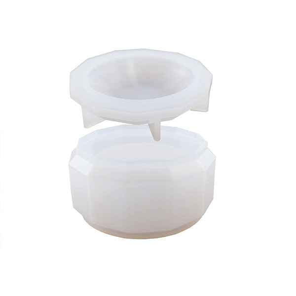 

PandaHall Silicone Pen Holder Molds, Resin Casting Molds, for UV Resin, Epoxy Resin Craft Making, White, 108x53mm Silicone Round White