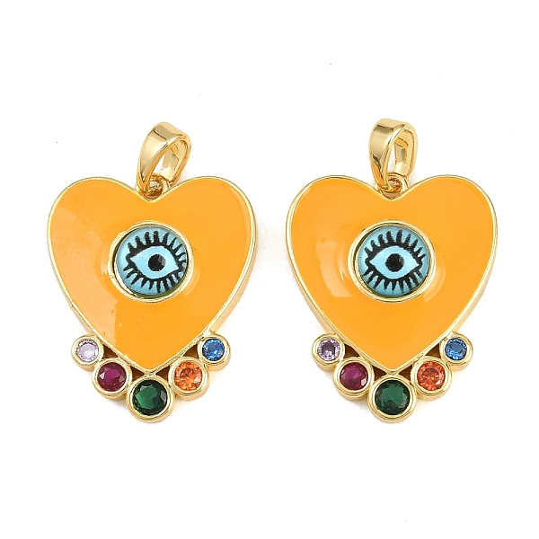 Pendentifs avec zircon cubiques à micro-pavés en laiton-image-KK-H262-11G-fr