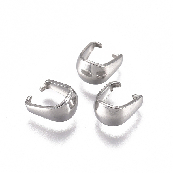 

PandaHall 304 Stainless Steel Snap on Bails, Pendant Bails, Stainless Steel Color, 7x6x4mm, Inner Size: 6x4.5mm, Pin: 0.8mm 304 Stainless...