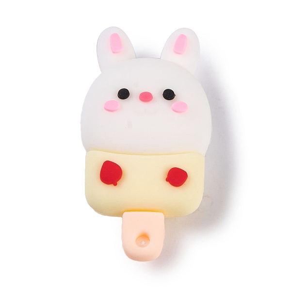 

PandaHall Ice Cream PVC Plastic Pendants, Rabbit, 55.5x27.5x17mm, Hole: 3mm PVC Rabbit White