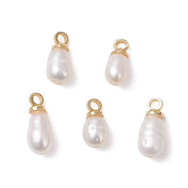 Natural Cultured Freshwater Pearl Rice Charms