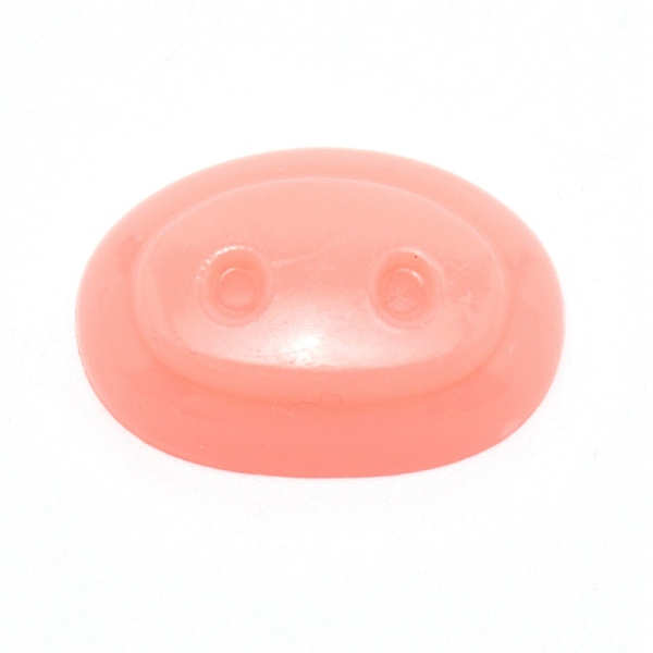 

PandaHall Oval Plastic Craft Pig Nose, Doll Making Supplies, Light Salmon, 20x27x7mm Plastic Oval