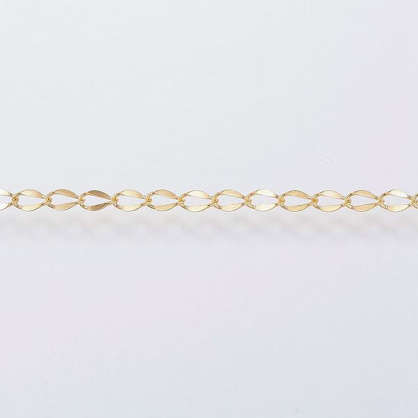 

PandaHall Ion Plating(IP) Handmade 304 Stainless Steel Chains, Soldered, with Spool, Golden, 3x2x0.3mm, about 65.61 Feet(20m)/roll 304...
