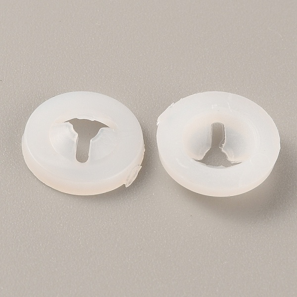 

PandaHall Plastic Doll Eye Nose Round Gaskets, Animal Doll Safety Eye Nose Washers for DIY Craft Doll Making, Floral White, 13x3.5mm, Hole...