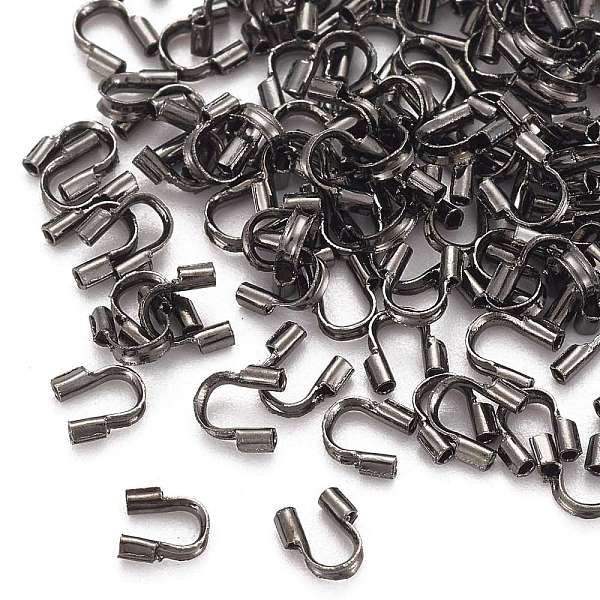 

PandaHall Brass Wire Guardians, Cadmium Free & Lead Free, Gunmetal, 4.5x4x1mm, Hole: 0.5mm Brass