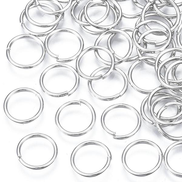 

PandaHall Platinum Plated Brass Open Jump Rings, Cadmium Free & Nickel Free & Lead Free, 18 Gauge, 10x1mm, Inner Diameter: 8mm, about...