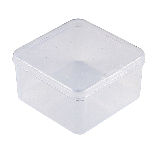 ヒンジ付き蓋付きプラスチックビーズ容器