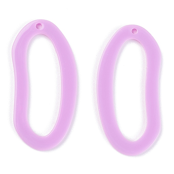 

PandaHall Acrylic Pendants, for DIY Earring Accessories, Oval, Plum, 39x19x2.5mm, Hole: 1.6mm Acrylic Oval Purple