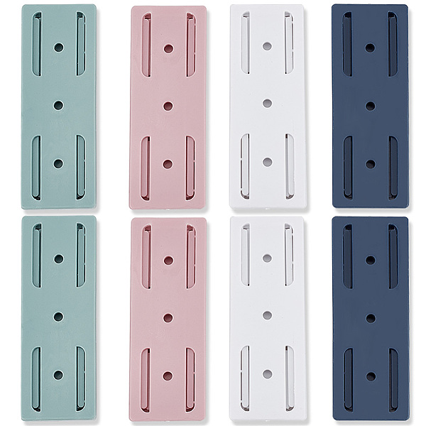 

PandaHall Gorgecraft 12 Sets 4 Colors PP Plastic Wall/Tabletop-mounted Power Strip Fixator, Charging Cable Patch Board Hanging Organizer..., Multicolor