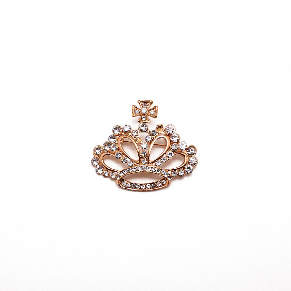 

PandaHall Crystal Rhinestone Crown Brooch, Exquisite Alloy Rhinestone Lapel Pin for Shirts Dresses, Light Gold, 36x43x9mm Alloy+Rhinestone..., Clear