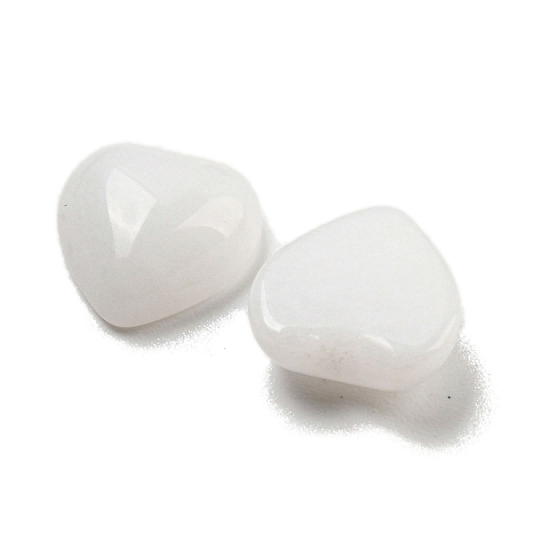 

PandaHall Natural White Jade Cabochons, Heart, 8x8x3.5mm White Jade Heart