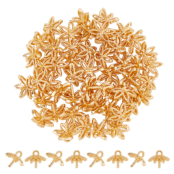

PandaHall UNICRAFTALE 50Pcs Brass Cup Pearl Peg Bail Pendant for Half Drilled Beads Flower Pinch Bails Real 18K Gold Plated Pinch Bails Cup...
