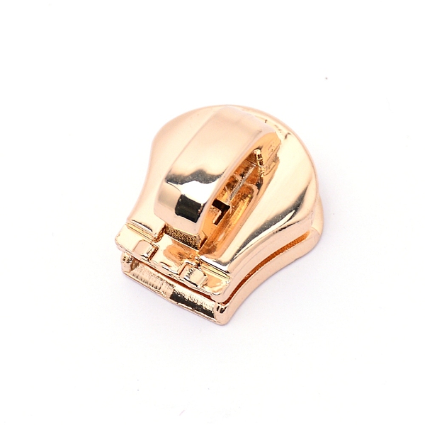 

PandaHall Zinc Alloy Replacement Zipper Sliders, for Luggage Suitcase Backpack Jacket Bags Coat, Light Gold, 18.5x17x14mm, Hole: 5x8mm Alloy