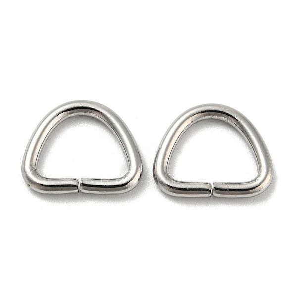 

PandaHall 304 Stainless Steel D Rings, Buckle Clasps, For Webbing, Strapping Bags, Garment Accessories, Stainless Steel Color, 9x11x1.5mm...