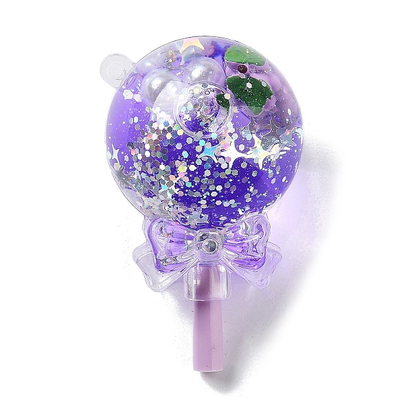 

PandaHall Acrylic Pendants, with Plastic, Lollipop, Purple, 64x38mm, Hole: 2mm Acrylic Lollipop Purple
