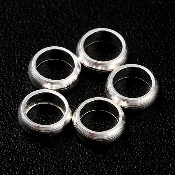 

PandaHall Rack Plating Brass Spacer Beads, Long-Lasting Plated, Flat Round, 925 Sterling Silver Plated, 3.2x1mm, Hole: 2.2mm Brass Flat...