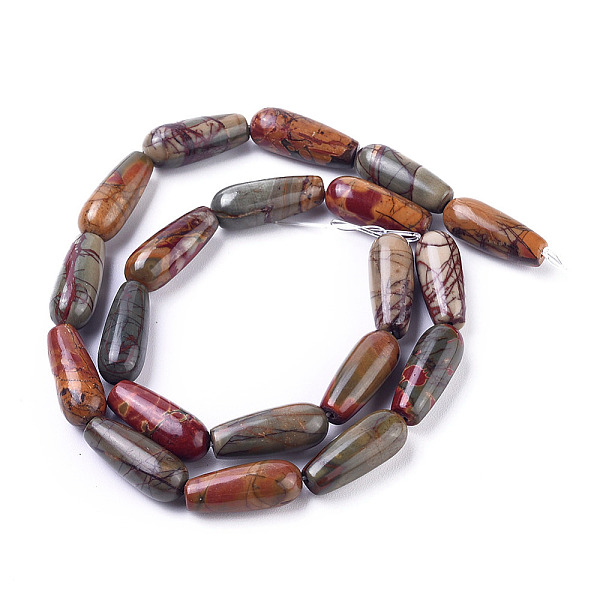 

PandaHall Natural Picasso Stone/Picasso Jasper Beads Strands, Teardrop, 19.5~20x8mm, Hole: 1mm, about 20pcs/Strand, 15.55 inch(39.5cm)...