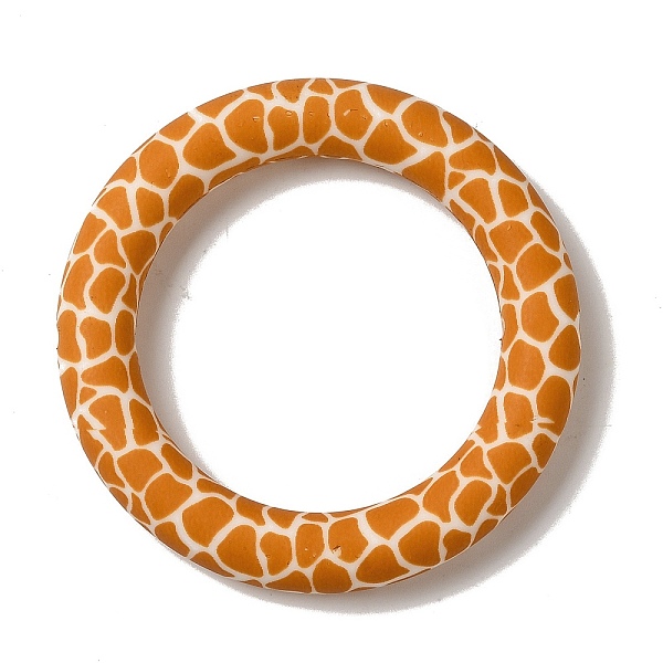 

PandaHall Silicone Beads, Ring, Orange, 65x10mm, Hole: 3mm Silicone Ring Orange