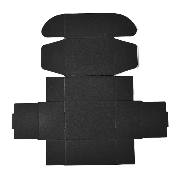 

PandaHall Kraft Paper Gift Box, Mailing Boxes, Folding Boxes, Rectangle, Black, 8x6x4cm Paper Rectangle Black