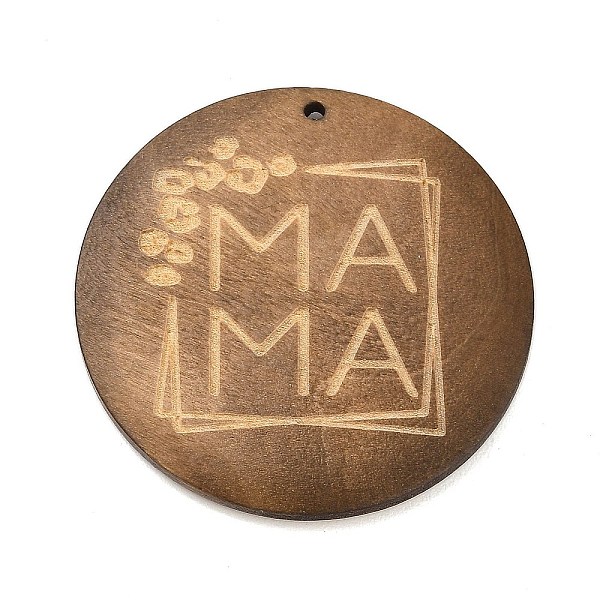 

PandaHall Wood Pendants, Round, Camel, 40.5x5mm, Hole: 1.6mm Wood Round Brown