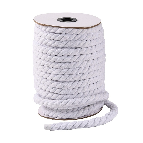 

PandaHall 3-Ply Macrame Cotton Cord, Twisted Cotton Rope, for Wall Hanging, Plant Hangers, Crafts and Wedding Decorations, White, 12mm...