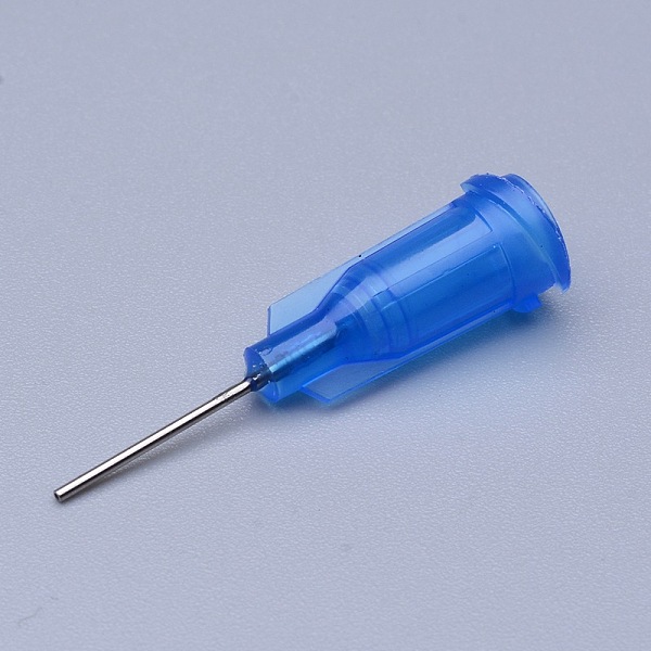 

PandaHall Plastic Fluid Precision Blunt Needle Dispense Tips, Dodger Blue, Lumen: 0.42mm, 30x7.5mm, External Dia: 0.72mm Plastic Blue