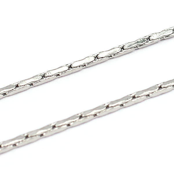 

PandaHall 304 Stainless Steel Cardano Chains, Unwelded, Stainless Steel Color, 1.2x0.6mm 304 Stainless Steel