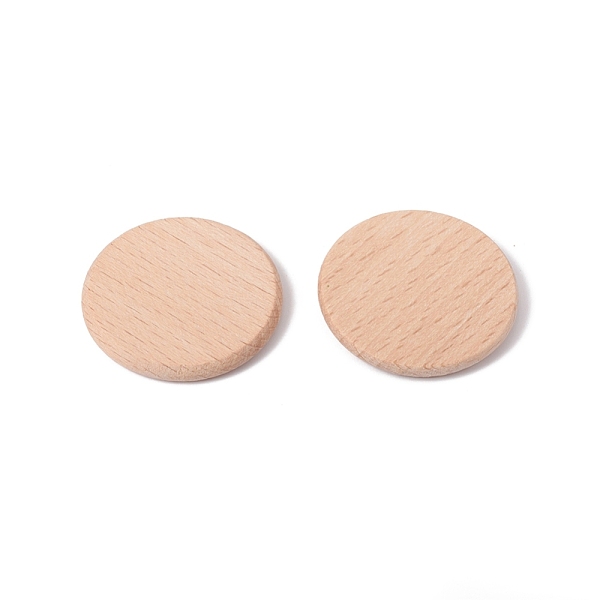 Unfinished Natural Beech Wood Cabochons
