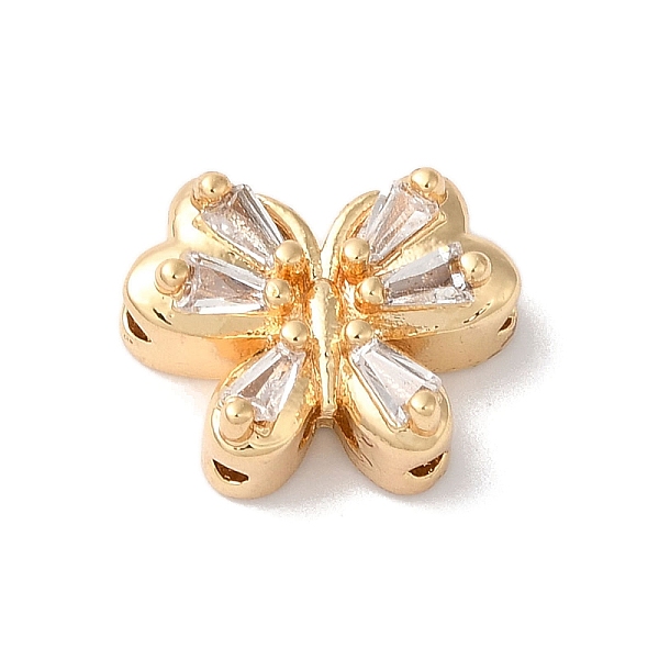 

PandaHall Brass Micro Pave Clear Cubic Zirconia Beads, Butterfly, Real 18K Gold Plated, 10x13x5mm, Hole: 1.6mm Brass+Cubic Zirconia...